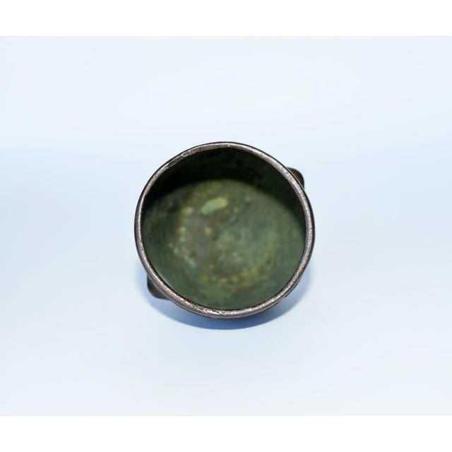 Late 20th Century Chinese Mini Bronze Censers Set of 3 Incense Burners For Sale - Image 14 of 15