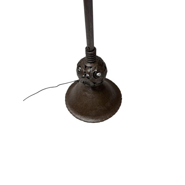Art Deco Amsterdam School Floor Lamp from Amsterdamsche Kunstsmederij, 1920s For Sale - Image 11 of 14