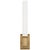 Owen 14" Single Bath Light in Antique-Burnished Brass with White Glass Designer: Chapman & Myers Finish: Antique-Burnished...