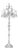 Collection Regina Floor Lamp in Metal and Crystal by Jago For Sale