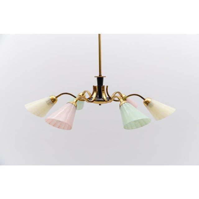 Mid-Century Modern Spider Lamp in the style of Arteluce, Italy, 1950s For Sale - Image 3 of 15