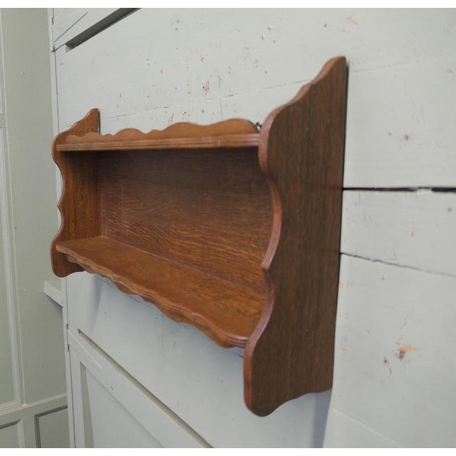 Arts and Crafts Open Front Wall Hanging Bookshelf, 1960 For Sale - Image 4 of 6