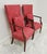 Wood Hickory Chair James River Fisk Federal Style Mahogany Lolling Armchairs in Raspberry Rose Silk Damask - Pair For Sale - Image 7 of 8