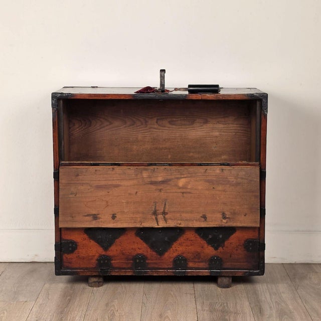 A good 19th century Joseon Dynasty Tansu, often called a Bandaji (a traditional front opening storage or blanket chest)...