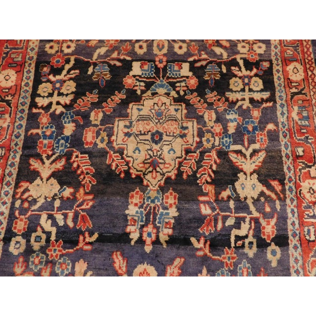 1940s Vintage Persian Hall Rug- 4′3″ × 9′6″ For Sale - Image 5 of 13