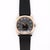 Metal Vintage Rolex Cellini Danaos 18k Rose Gold Black Dial Ladies Quartz Watch For Sale - Image 7 of 8