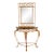Vintage Burnt Faux Tortoise Bamboo Console Table With Wall Mirror – Palm Beach Chinoiserie Style, Set of 2 Pieces For Sale