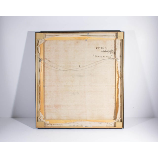 Contemporary 2022 “Tokyo Portal” Oil on Canvas Painting by Willard Johnson For Sale - Image 3 of 8