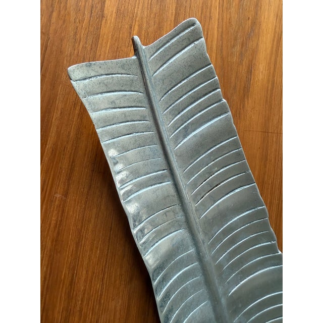 Bruce Fox Vintage Mid Century Banana Leaf Serving Tray For Sale - Image 4 of 8