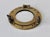 Vintage brass nautical porthole mirror with a heavy metal frame, functional hinge, and swing-bolt closures. Just 7.25" in...