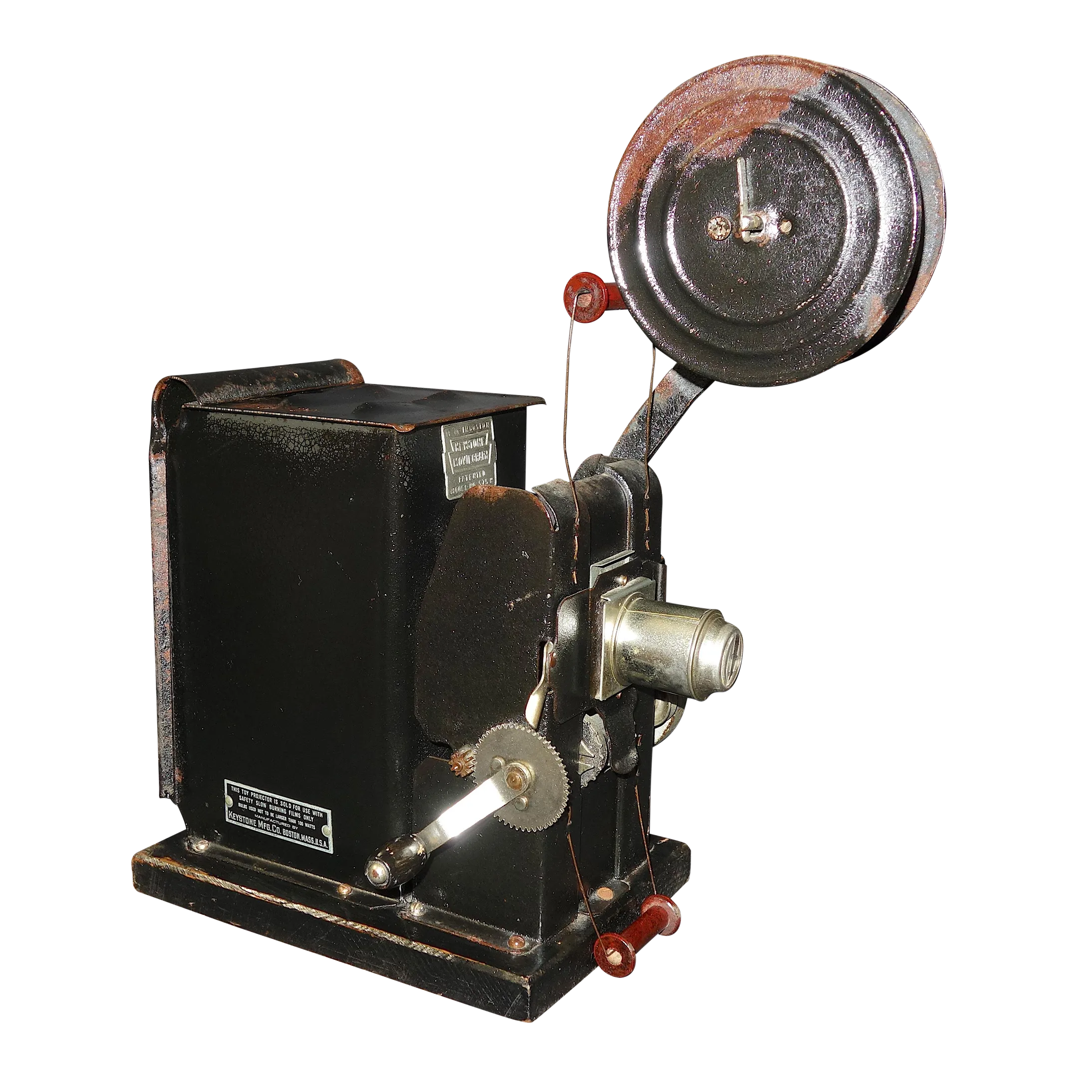 Circa Early 20th Century Keystone 35mm Hand-Crank Filmstrip