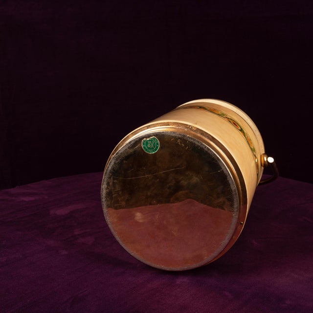 Mod. 1225D Goatskin Parchment Ice Bucket by Aldo Tura, 1970 For Sale - Image 16 of 18