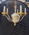 Metal 1900 Caldwell Silver and Gild Bronze Chandelier 5 Lights For Sale - Image 7 of 8