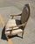 Tan Vintage Carved Faux Tree Branch Arm Chair Attributed to A. Rudin For Sale - Image 8 of 9