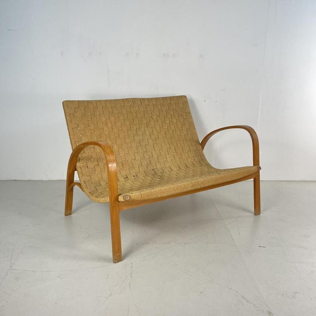 Mid-Century Italian Wood and Chord Lounge Bench For Sale - Image 16 of 16