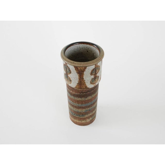 Vintage Danish Ceramic Vase by Svend Åage Jensen for Søholm, 1960s For Sale - Image 4 of 8