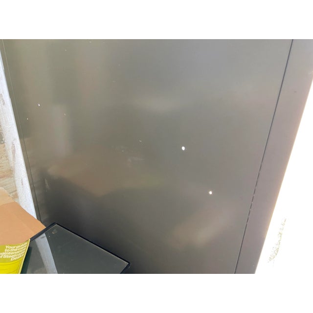 1970s Vintage Mid Century Modern Metal Bookshelf For Sale - Image 4 of 13