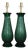 Vintage Murano Glass Craquelure Lamps Green For Sale - Image 9 of 9