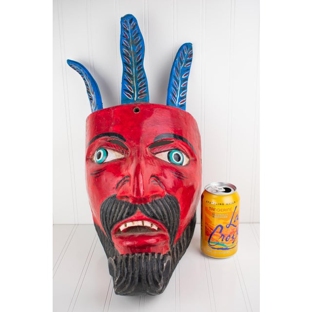 This large vintage Diablo mask comes from an eclectic collector's estate in Minneapolis. It's a quality display piece,...