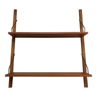 1960s Poul Cadovius Danish Modern Wall-Mounted Shelving System For Sale