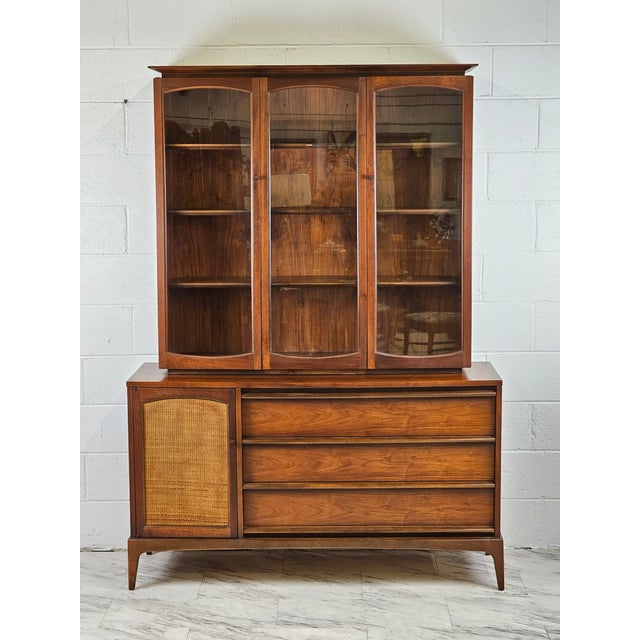 Wood Mid 20th Century Lane Rhythm 2 Piece Cabinet For Sale - Image 7 of 8
