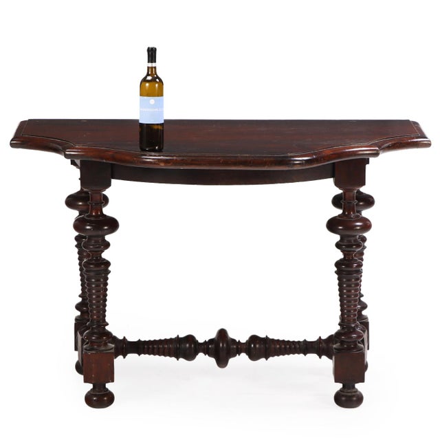 Baroque An Italian Walnut Console Table, Late 17th–Early 18th C. For Sale - Image 3 of 5