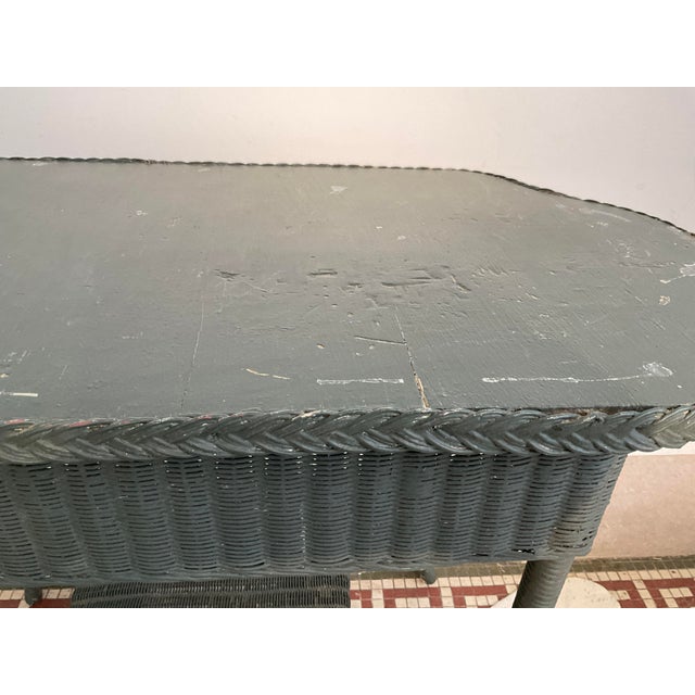 Antique Paper Weave Table, 1930's For Sale - Image 18 of 18