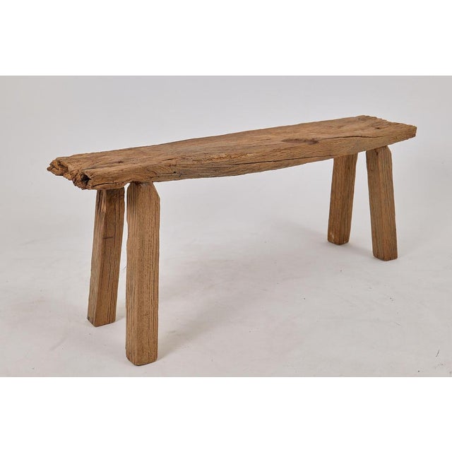 Reclaimed Oak Wood Bench by Logniture For Sale - Image 9 of 18