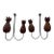Pair of Pineapple Form Wrought Iron Wall Candle Sconces For Sale