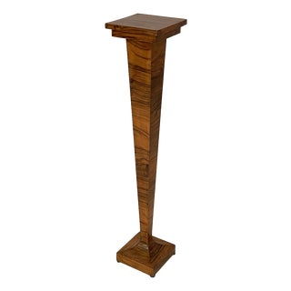 Italian Art Deco Pedestal in Wood, 1930s For Sale