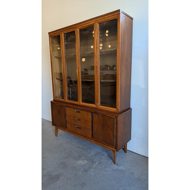 Mid-Century Modern Mid Century Modern Walnut Hutch by Garrison Furniture. Vintage McM. For Sale - Image 3 of 4