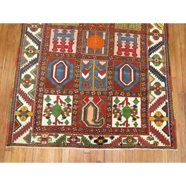 Textile Zabihi Collection Vintage Persian Bakhtiari Carpet - 4'7" x 7'2" For Sale - Image 7 of 7