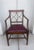 Late 19th Century Regency Style Walnut and Leather Arm Chair For Sale - Image 4 of 12