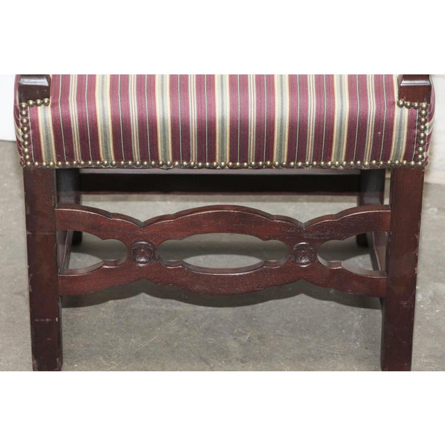 Mid 20th Century Mid 20th Century Pair of Multi-Color Striped Chairs For Sale - Image 5 of 8