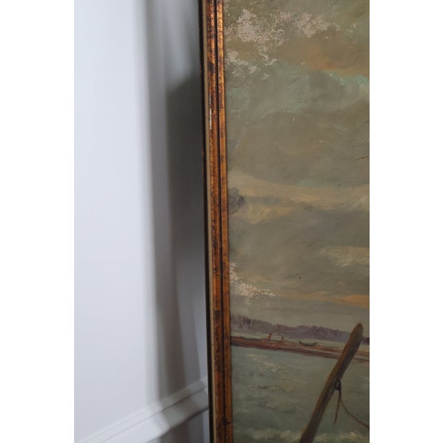 Vintage R. G. Duncan Signed “Astor” Sailboat Seascape Original Oil on Board—Framed For Sale - Image 10 of 18