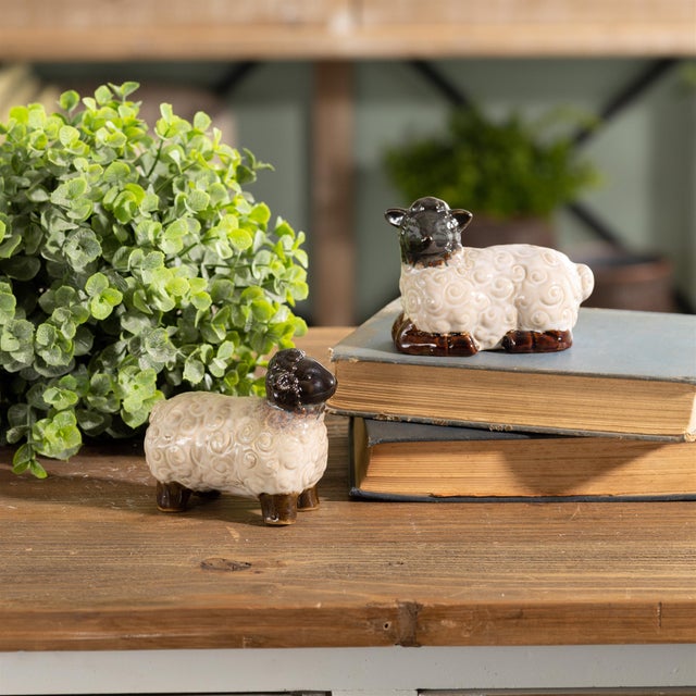 Mini Sheep Figurine (Set of 6) For Sale In Chicago - Image 6 of 7