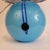 Art Deco Table Lamp in Blue Glass Sphere from Charles Schneider Workshop, France, 1940s For Sale - Image 11 of 18
