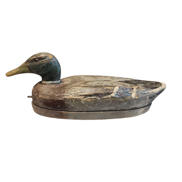 Antique Swivel Head Mallard Decoy For Sale - Image 4 of 7