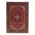 Handmade Persian Tabriz Wool Rug in Red With Medallion Motif For Sale