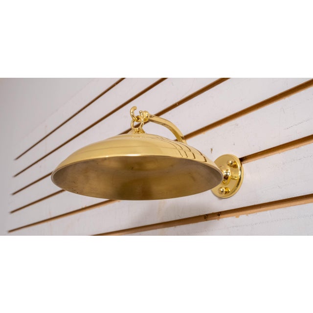 Traditional Colonial Style Brass Wall Hanging Candlestick For Sale - Image 3 of 13