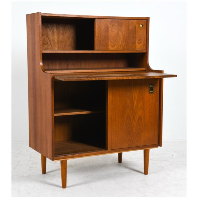 FM Mobler 1960s Mid-Century Danish Teak Secretary Cabinet by Winge Møbler For Sale - Image 4 of 12