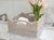 Boho Chic Artifacts Rattan Scallop Collection Shelf Basket in White Wash - 14" For Sale - Image 3 of 9