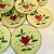 Ceramic 1960s Vintage Boho Chic Arts & Crafts Pottery Magnolia Salad Plates - Set of 10. For Sale - Image 7 of 11