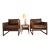 Late 20th Century Palecek Attributed Commodore Lounge Chairs (2) For Sale