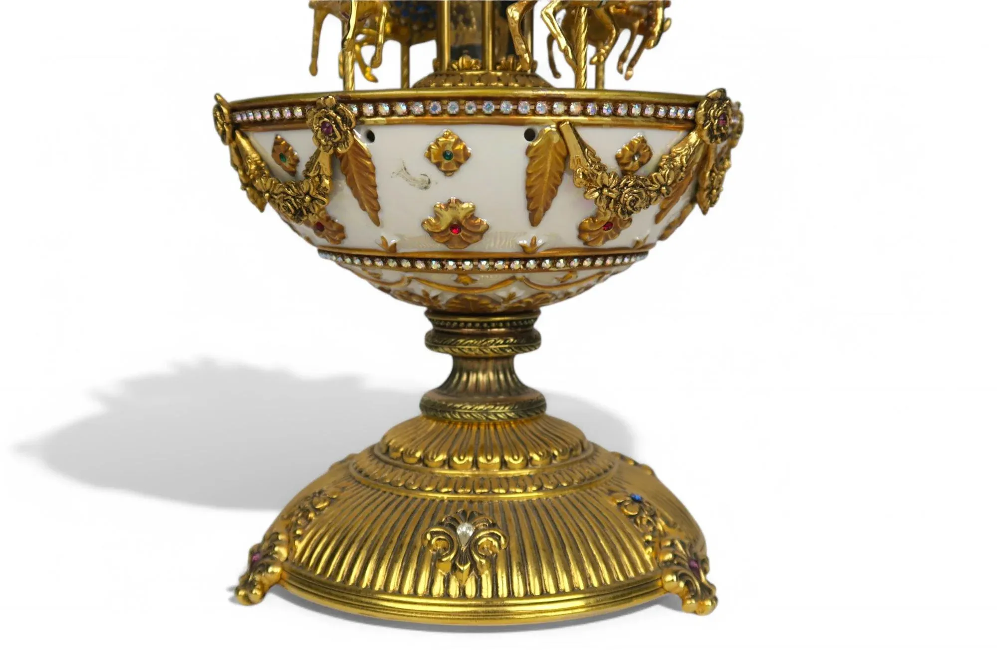 【超希少品】FRANKLIN MINT ロシア•バレエの傑作 磁器製オルゴール Franklin Mint House of Faberge; The Faberge Imperial Carousel Egg