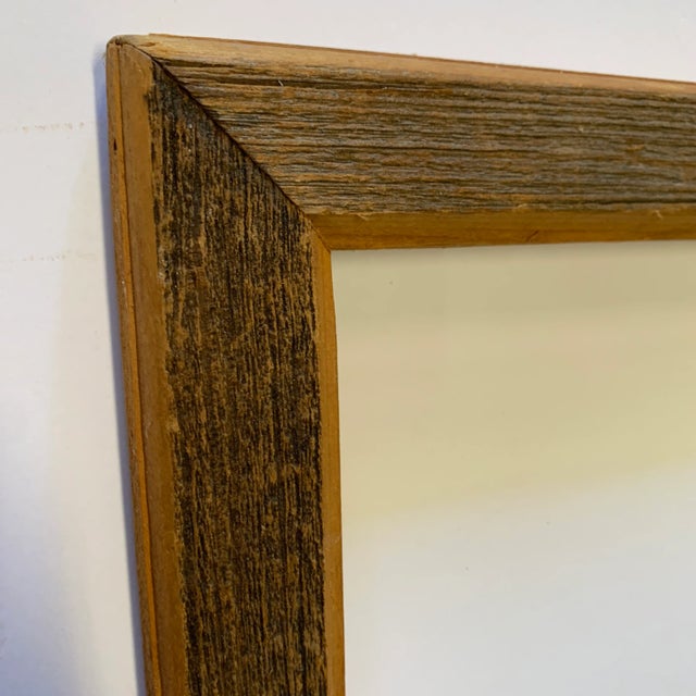 1990s 19th Century Barn-Wood Salvage Picture Frame For Sale - Image 5 of 10