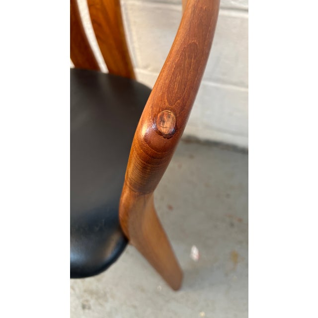 Vintage Attributed Koefoed “Pablo” Danish Modern Teak Dining Chair For Sale - Image 10 of 12