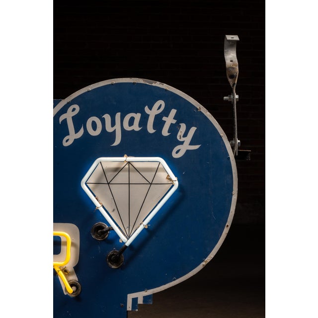 Vintage "Johnson's Jeweler-Watch Repairing" Double-Sided Neon Sign For Sale - Image 10 of 17