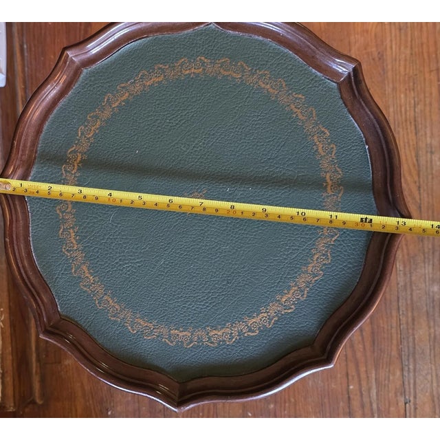 1990s Vintage MCM Bombay Company Tripod Base Pedestal Side Table For Sale - Image 5 of 7