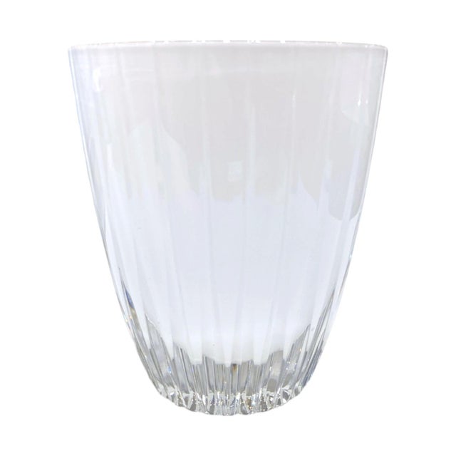 Glass Late 20th Century Faberge Old Fashioned White Glass Tumbler Blanc De Blanc Ajka Crystal Luxury Drinkware For Sale - Image 7 of 8